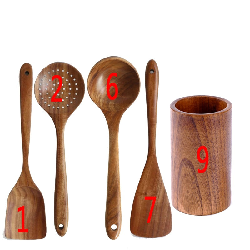 🌿Set di Stoviglie in Legno Naturale - Ecologiche ed Indistruttibili🌿