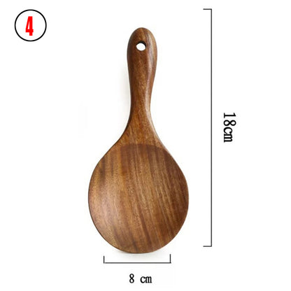 🌿Set di Stoviglie in Legno Naturale - Ecologiche ed Indistruttibili🌿